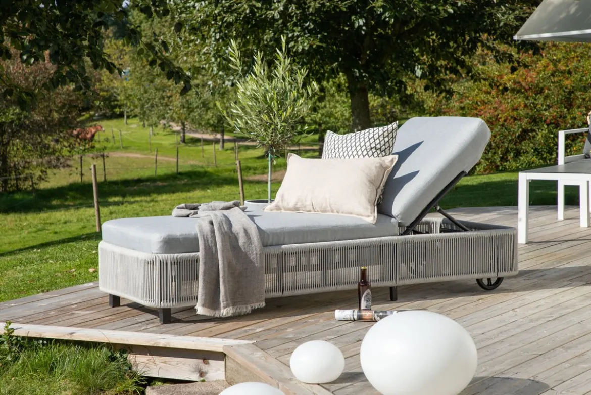 Garten Sonnenliege Mila - aus Polyester/Metall