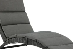 Garten Sonnenliege Queen - aus synthetischem Rattan inkl. Kissen