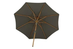 Garten Sonnenschirm Boho – Ø270 cm in wahlweise Schwarz oder Grau