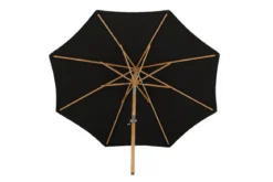 Garten Sonnenschirm Boho – Ø270 cm in wahlweise Schwarz oder Grau