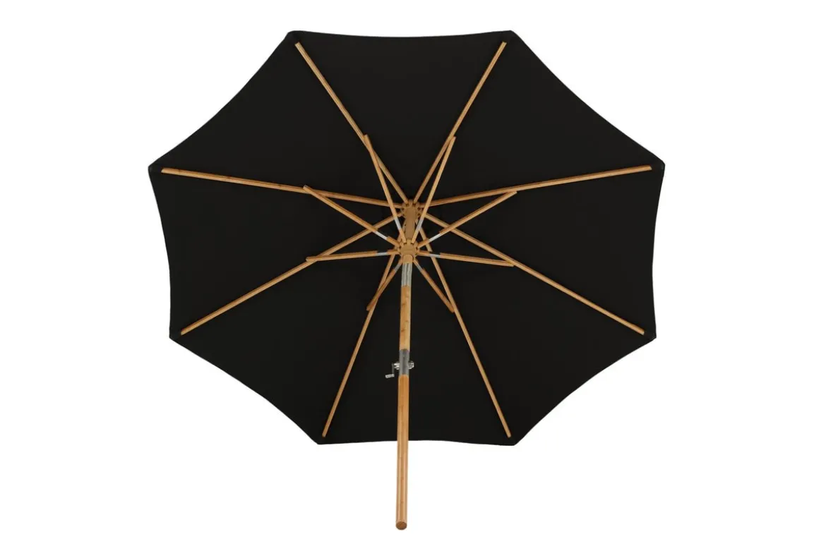 Garten Sonnenschirm Boho – Ø270 cm in wahlweise Schwarz oder Grau