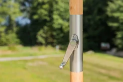 Garten Sonnenschirm Boho – Ø270 cm in wahlweise Schwarz oder Grau