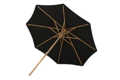Garten Sonnenschirm Boho – Ø270 cm in wahlweise Schwarz oder Grau