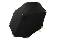 Garten Sonnenschirm Boho – Ø270 cm in wahlweise Schwarz oder Grau