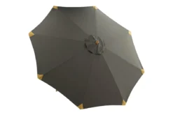 Garten Sonnenschirm Boho – Ø270 cm in wahlweise Schwarz oder Grau