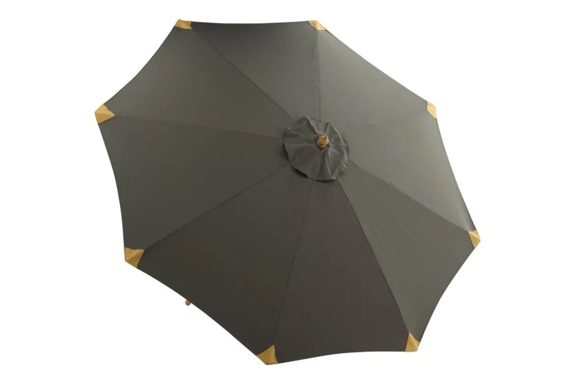 Garten Sonnenschirm Boho – Ø270 cm in wahlweise Schwarz oder Grau