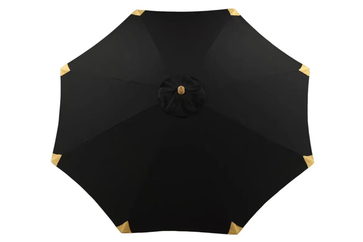 Garten Sonnenschirm Boho – Ø270 cm in wahlweise Schwarz oder Grau