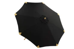 Garten Sonnenschirm Boho – Ø270 cm in wahlweise Schwarz oder Grau
