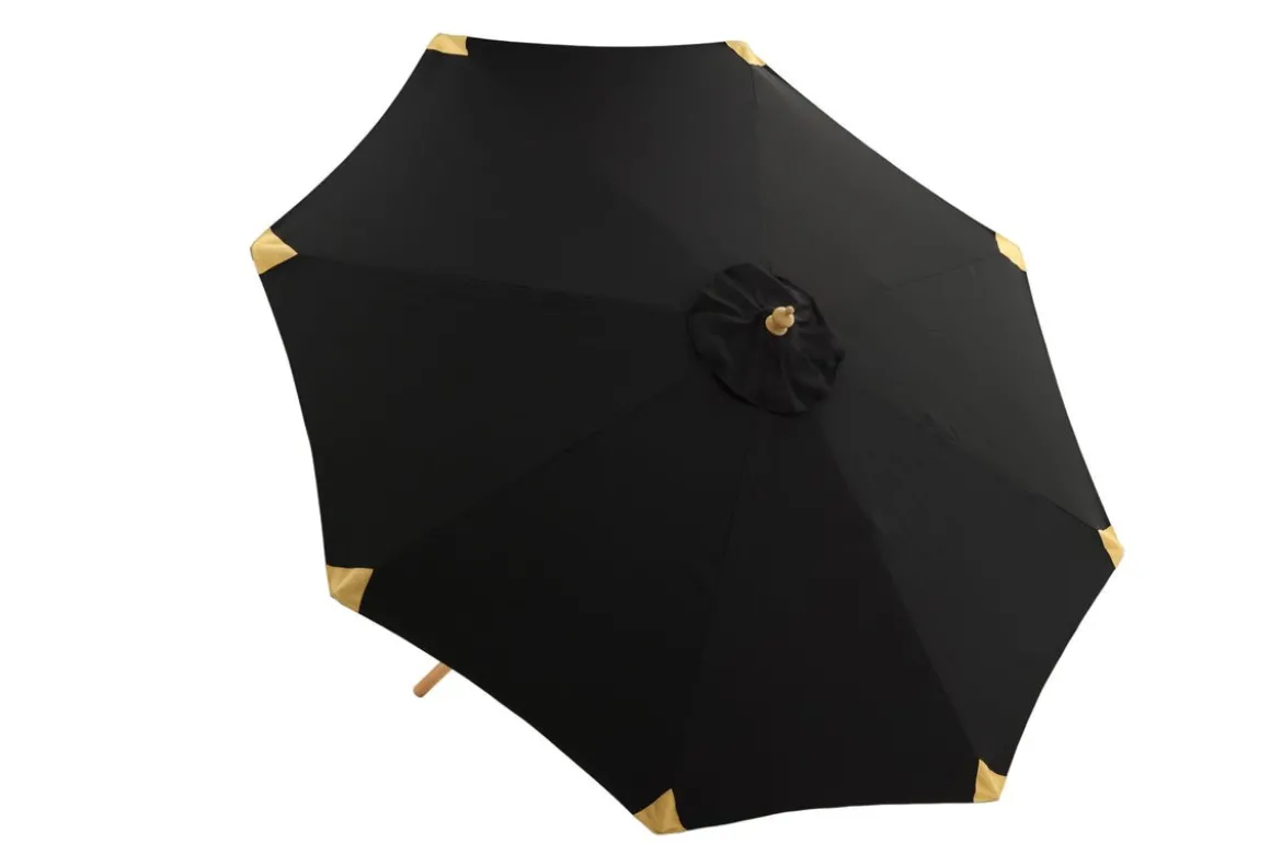 Garten Sonnenschirm Boho – Ø270 cm in wahlweise Schwarz oder Grau