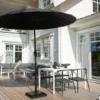 Garten Sonnenschirm Palma – Ø270 cm verfügbar in Weiß, Schwarz, Grau und Blau