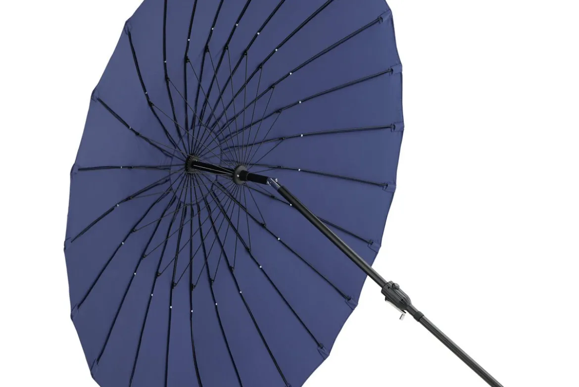 Garten Sonnenschirm Palma – Ø270 cm verfügbar in Weiß, Schwarz, Grau und Blau