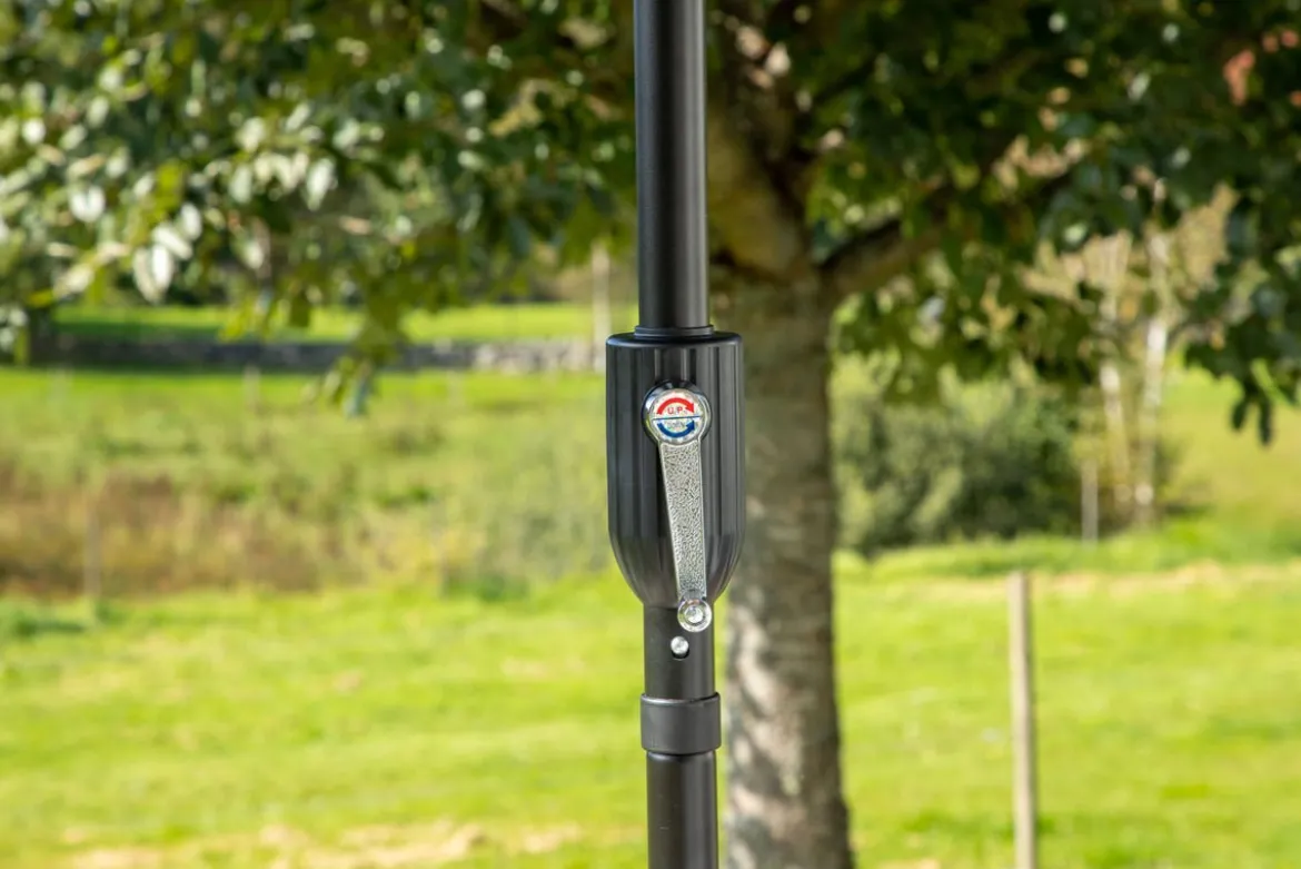 Garten Sonnenschirm Palma – Ø270 cm verfügbar in Weiß, Schwarz, Grau und Blau
