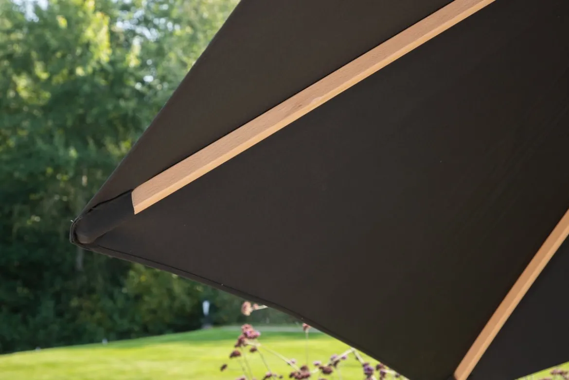 Garten Sonnenschirm Valenza – Ø250 cm in Schwarz oder Weiß