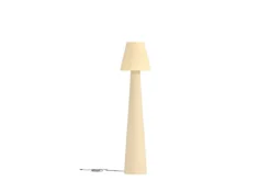 Garten Stehlampe „Kavira“ – hohes, konisches Design in Beige