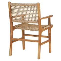 Gartenstuhl Capri mit Armlehne aus Teakholz