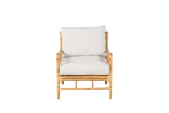 Gartenstuhl Conny - aus Rattan in Naturoptik inkl. Kissen