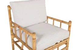 Gartenstuhl Conny - aus Rattan in Naturoptik inkl. Kissen