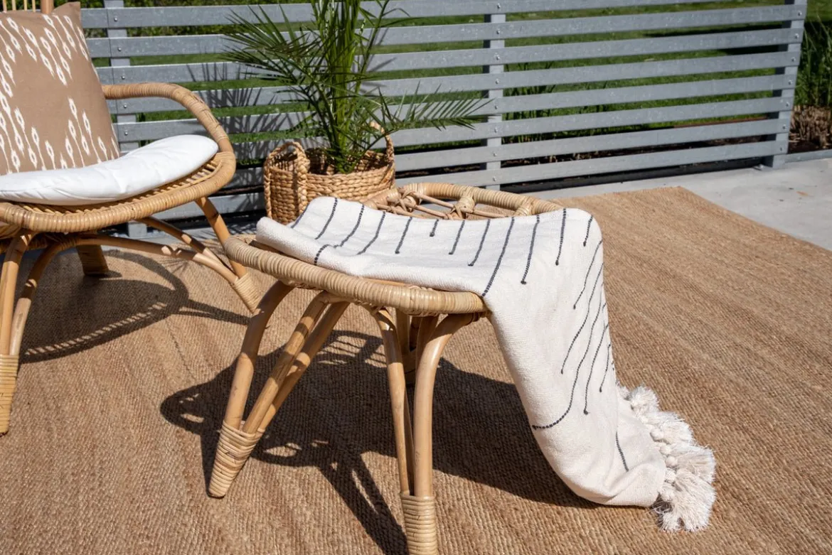 Gartenstuhl Elena - aus Rattan in Holzoptik