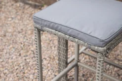 Gartenstuhl Henry - aus Rattan in Grau