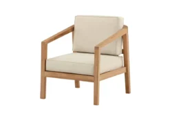 Garten Stuhlkissen Africa - aus Polyester in Beige
