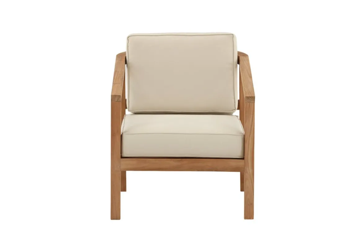 Garten Stuhlkissen Africa - aus Polyester in Beige