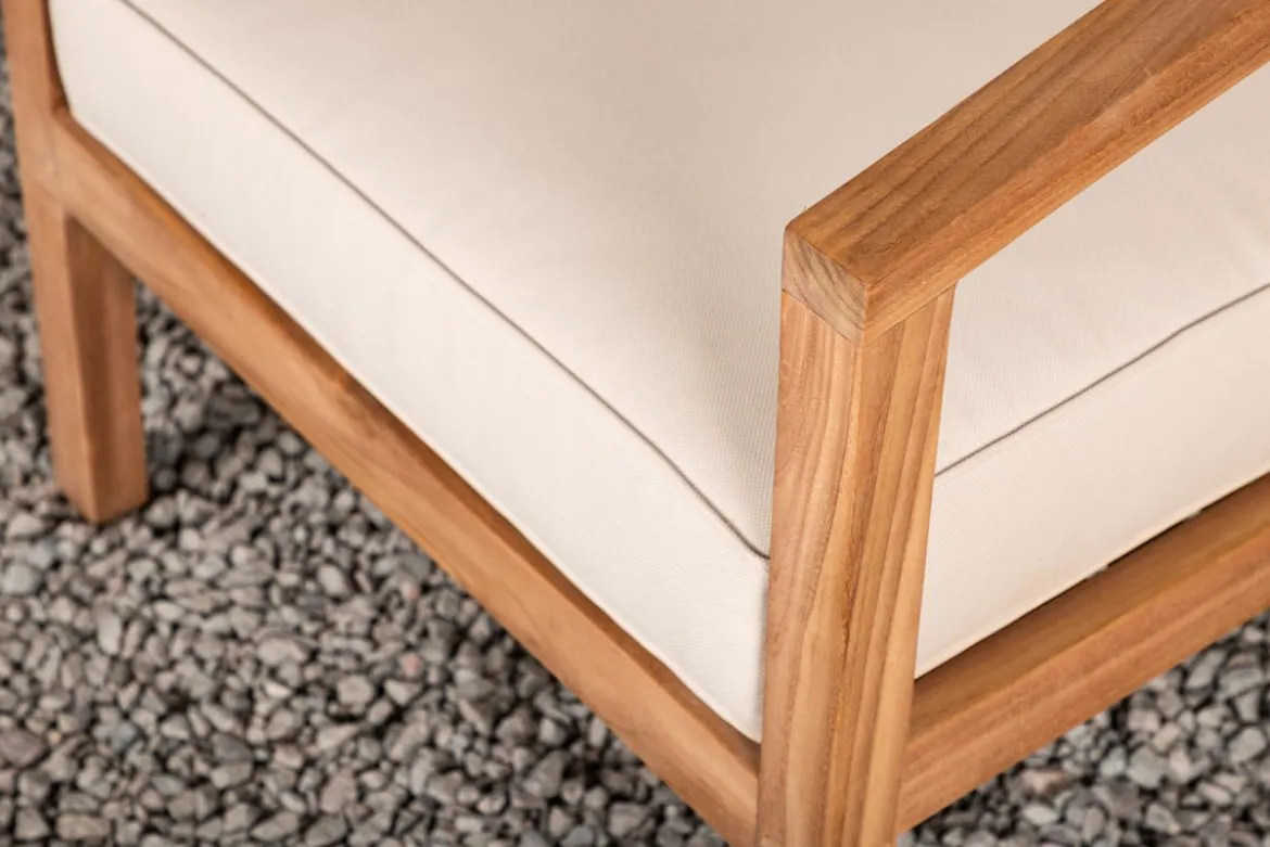 Garten Stuhlkissen Africa - aus Polyester in Beige