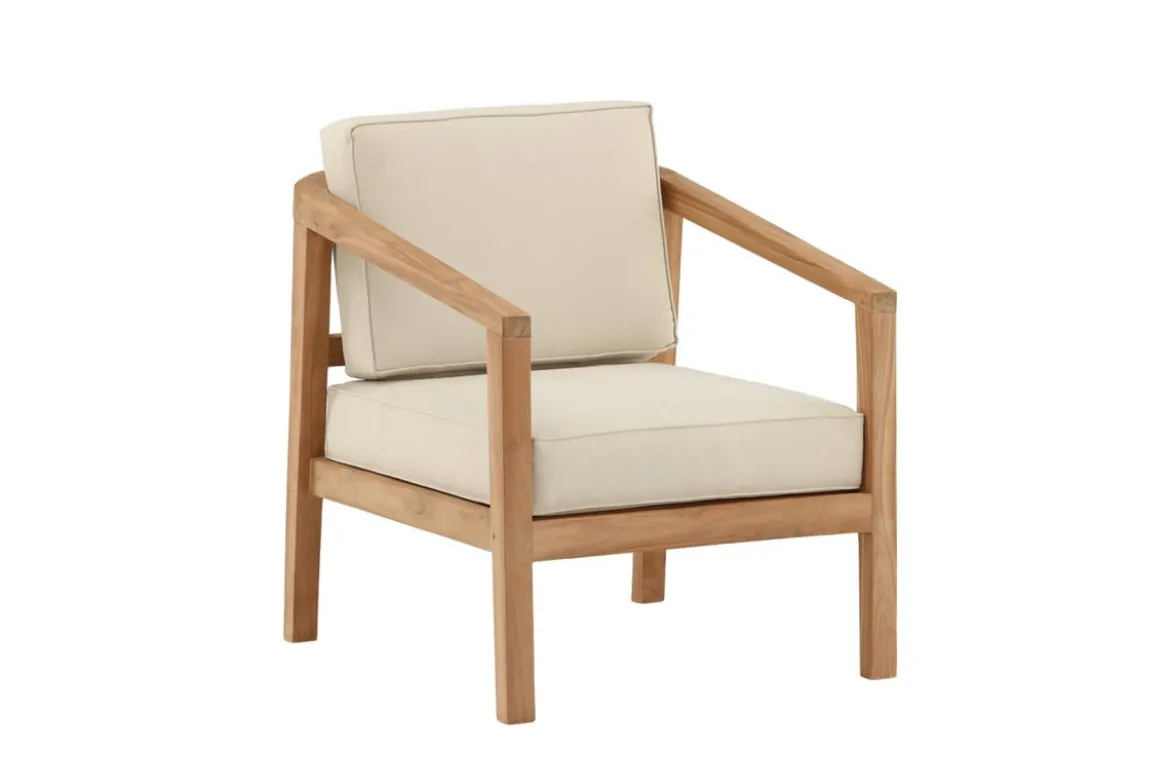 Garten Stuhlkissen Africa - aus Polyester in Beige