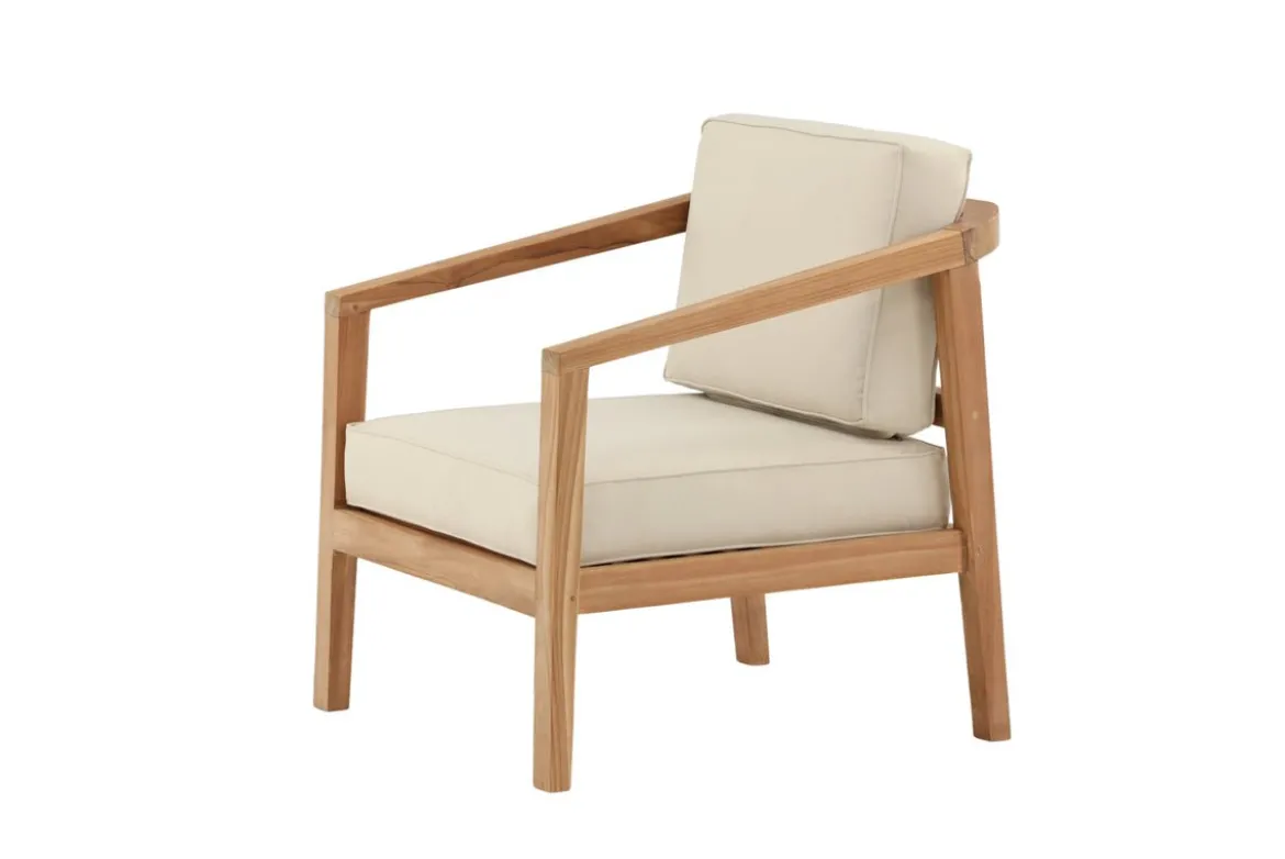 Garten Stuhlkissen Africa - aus Polyester in Beige