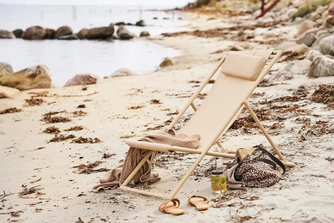 Gartenstuhl/Strandstuhl Solento – klappbar mit 4-fach verstellbarer Rückenlehne