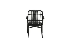 Gartenstuhl Tivaro - aus Rattan in Schwarz