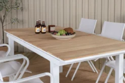 Gartentisch Caimana - ein ausziehbarer Esstisch mit edler Teakholzplatte