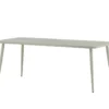 Gartentisch Imani - rechteckiger, beiger Esstisch aus Aluminium