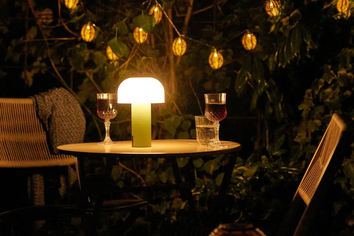 Garten-Tischlampe „Keldenor“ – wetterfest für Balkon & Outdoor-Bereich