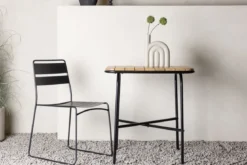 Gartentisch Lyon - Beistelltisch mit Akazienholz-Platte