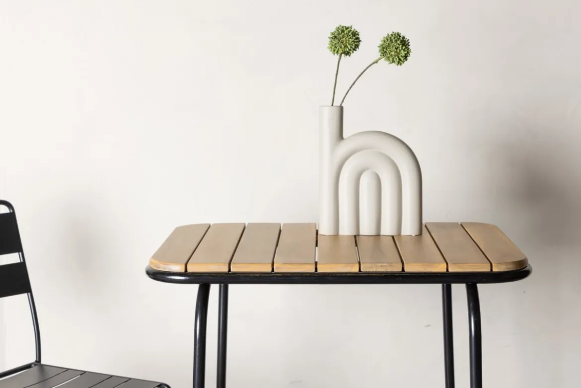 Gartentisch Lyon - Beistelltisch mit Akazienholz-Platte