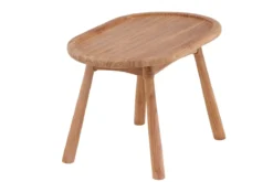 Gartentisch Maji - ein Beistelltisch in ovaler Form aus Teakholz