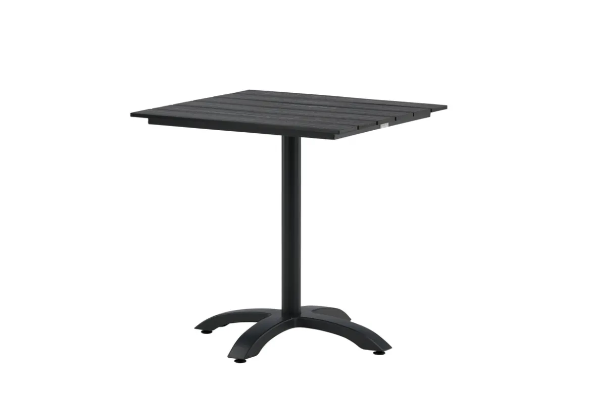 Gartentisch Malani - pflegeleichter quadratischer Tisch aus robustem Aluminium und Aintwood