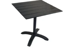Gartentisch Malani - pflegeleichter quadratischer Tisch aus robustem Aluminium und Aintwood