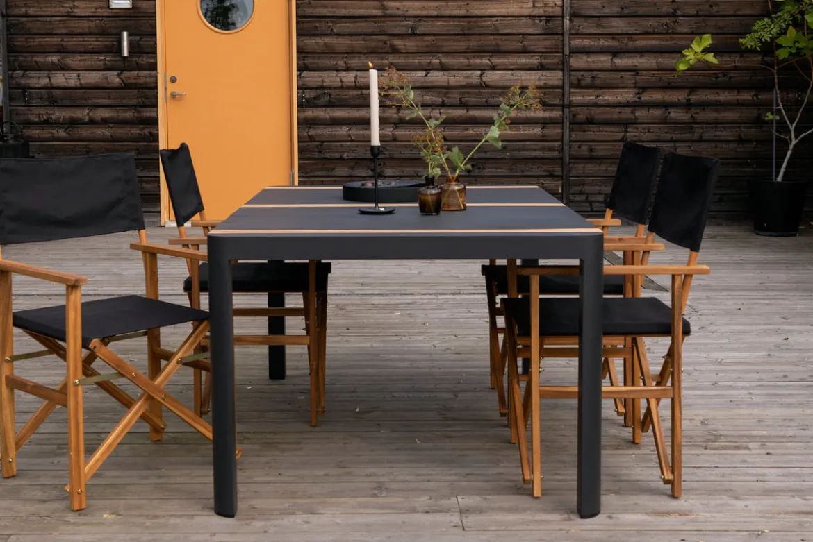 Gartentisch Nuru - Teakholz und Aluminium für Stabilität und Langlebigkeit