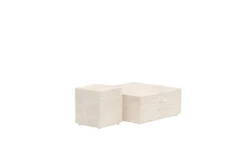 Gartentisch Set Zenvia - in Beige aus Aluminium und Polypropylen