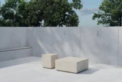 Gartentisch Set Zenvia - in Beige aus Aluminium und Polypropylen
