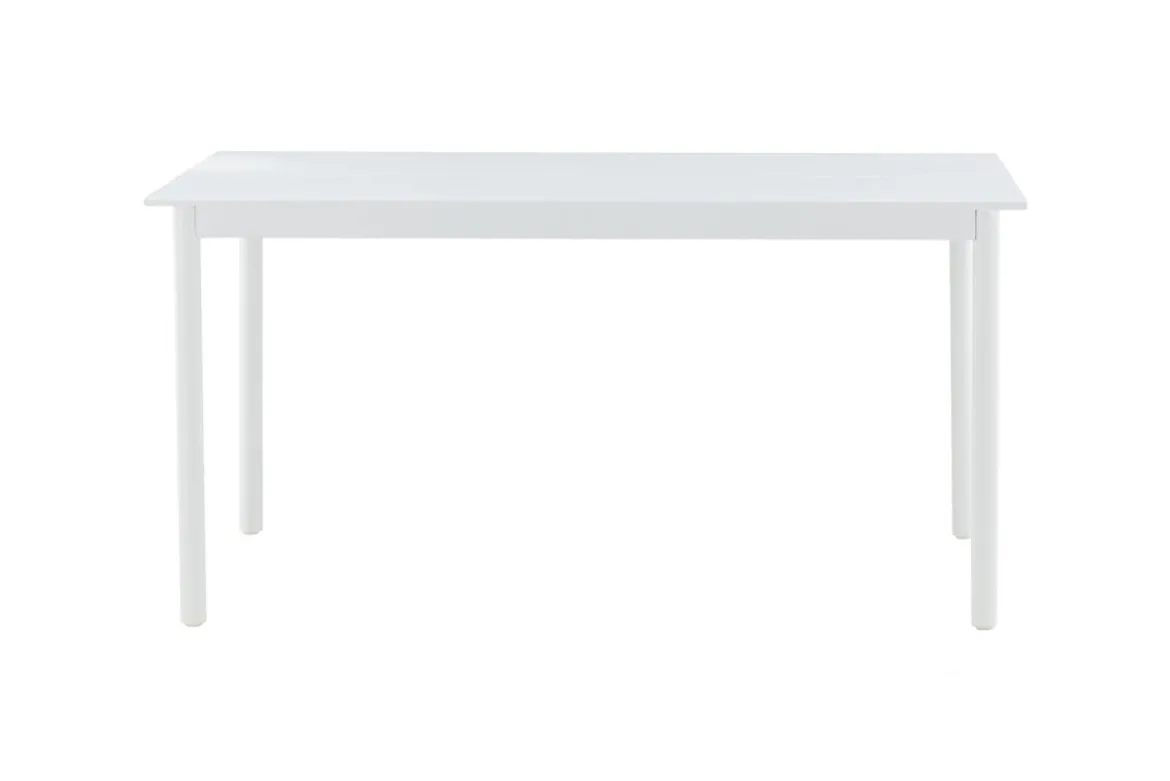 Gartentisch Sunari - weißer Esstisch aus Aluminium