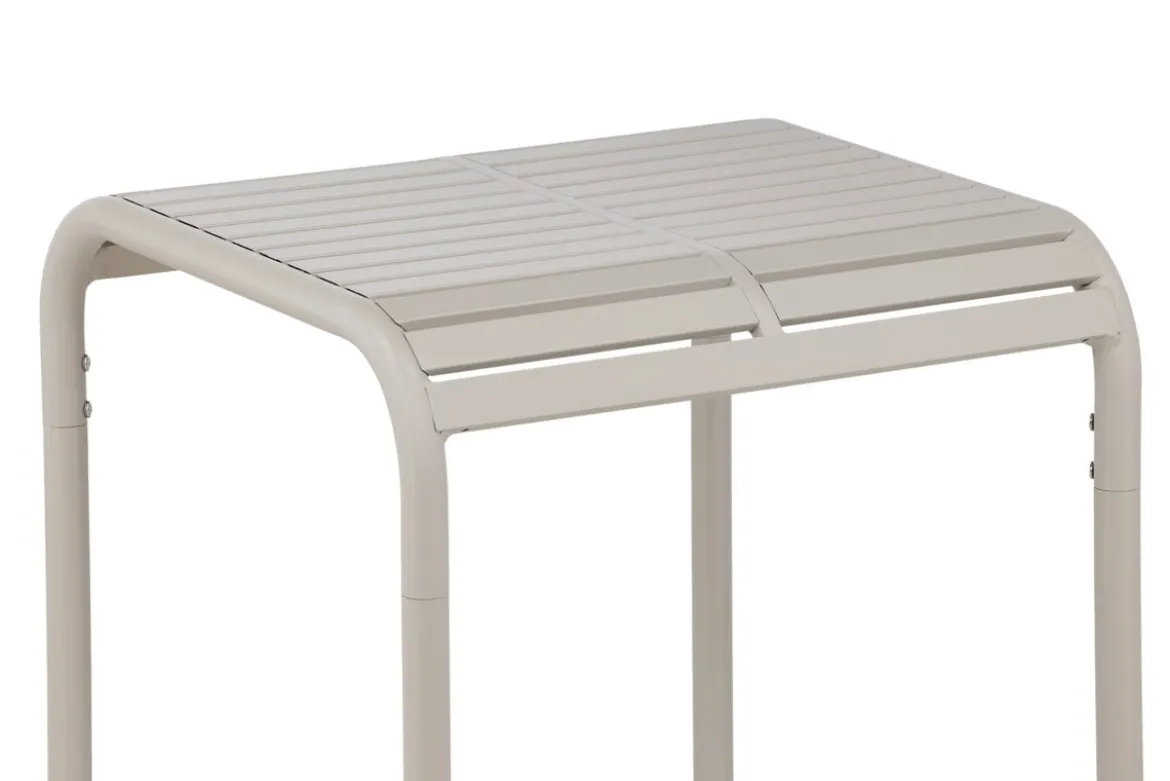 Gartentisch Tehani - leichter, beiger Cafétisch aus Aluminium