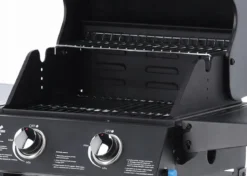 Gasgrill BarbecuePro – 2-Brenner Grillwagen mit Thermometer & klappbaren Seitentischen