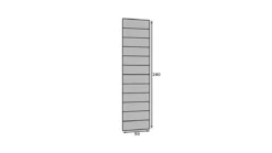 Gepolstertes Wandpaneel - Set Samt 50x240cm