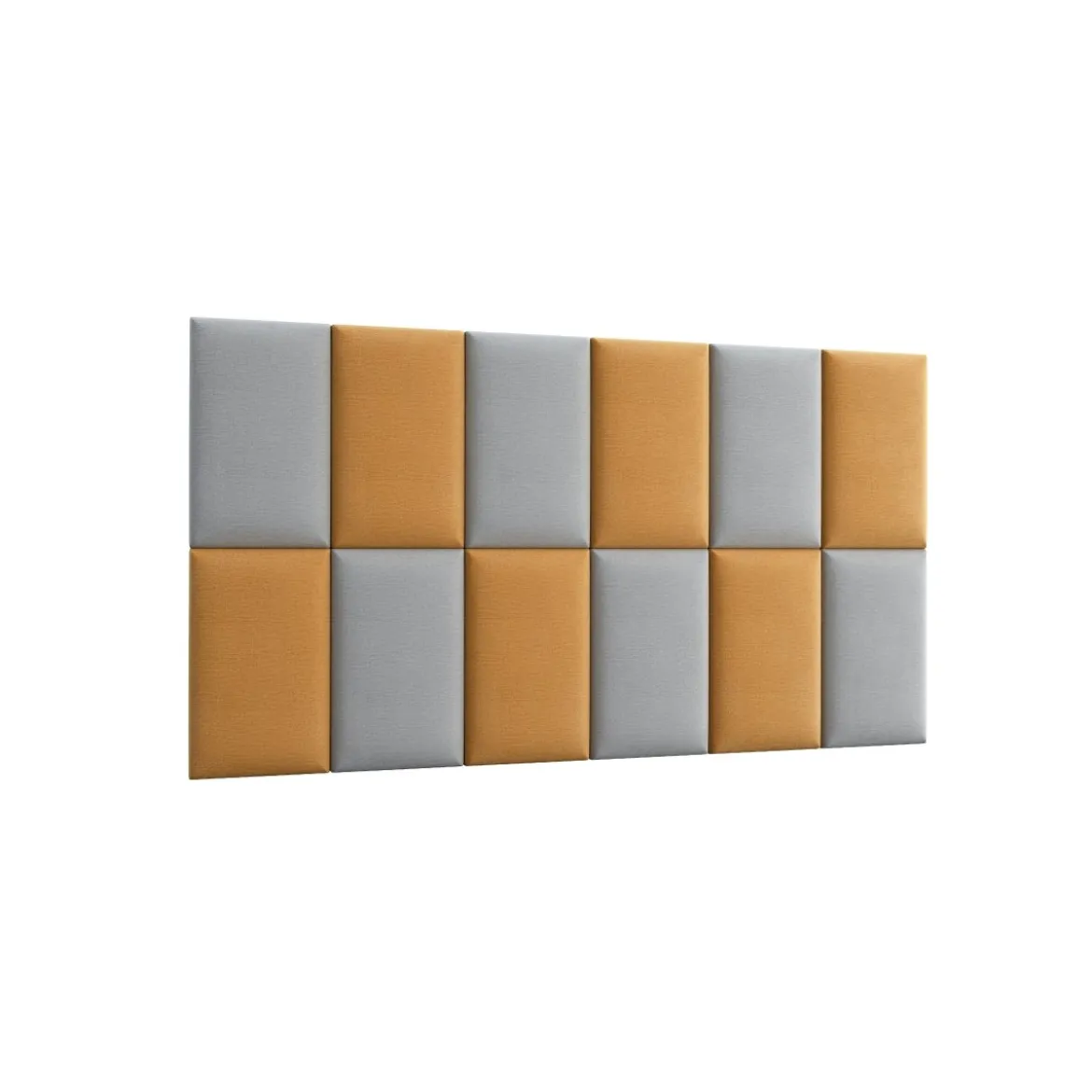 Gepolstertes Wandpaneel - Set Samt 180x100 cm