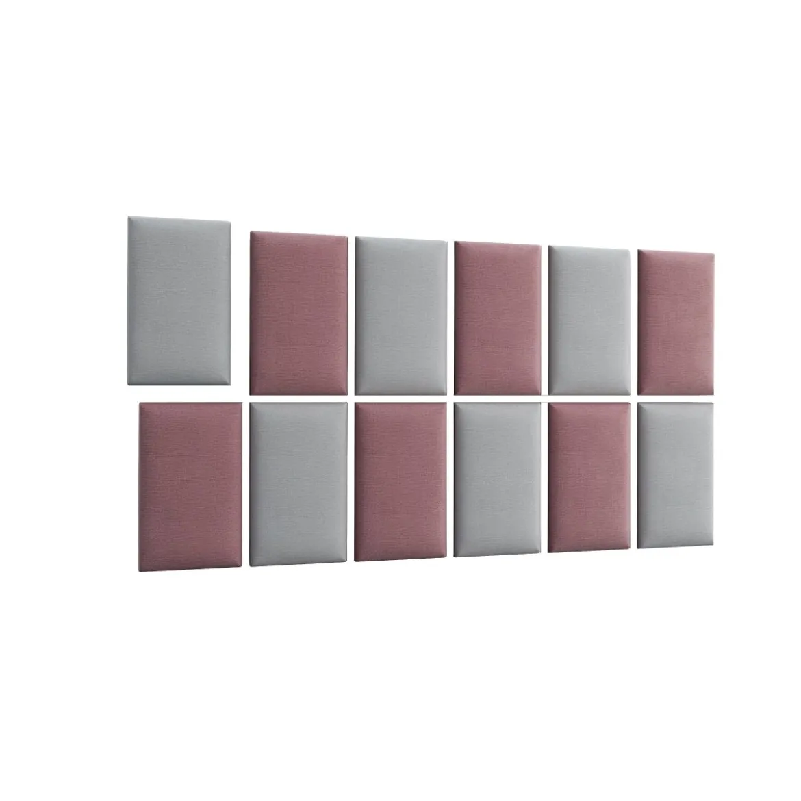 Gepolstertes Wandpaneel - Set Samt 180x100 cm