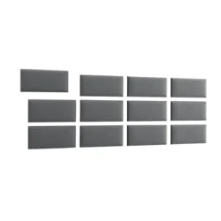 Gepolstertes Wandpaneel - Set Samt 240x90 cm