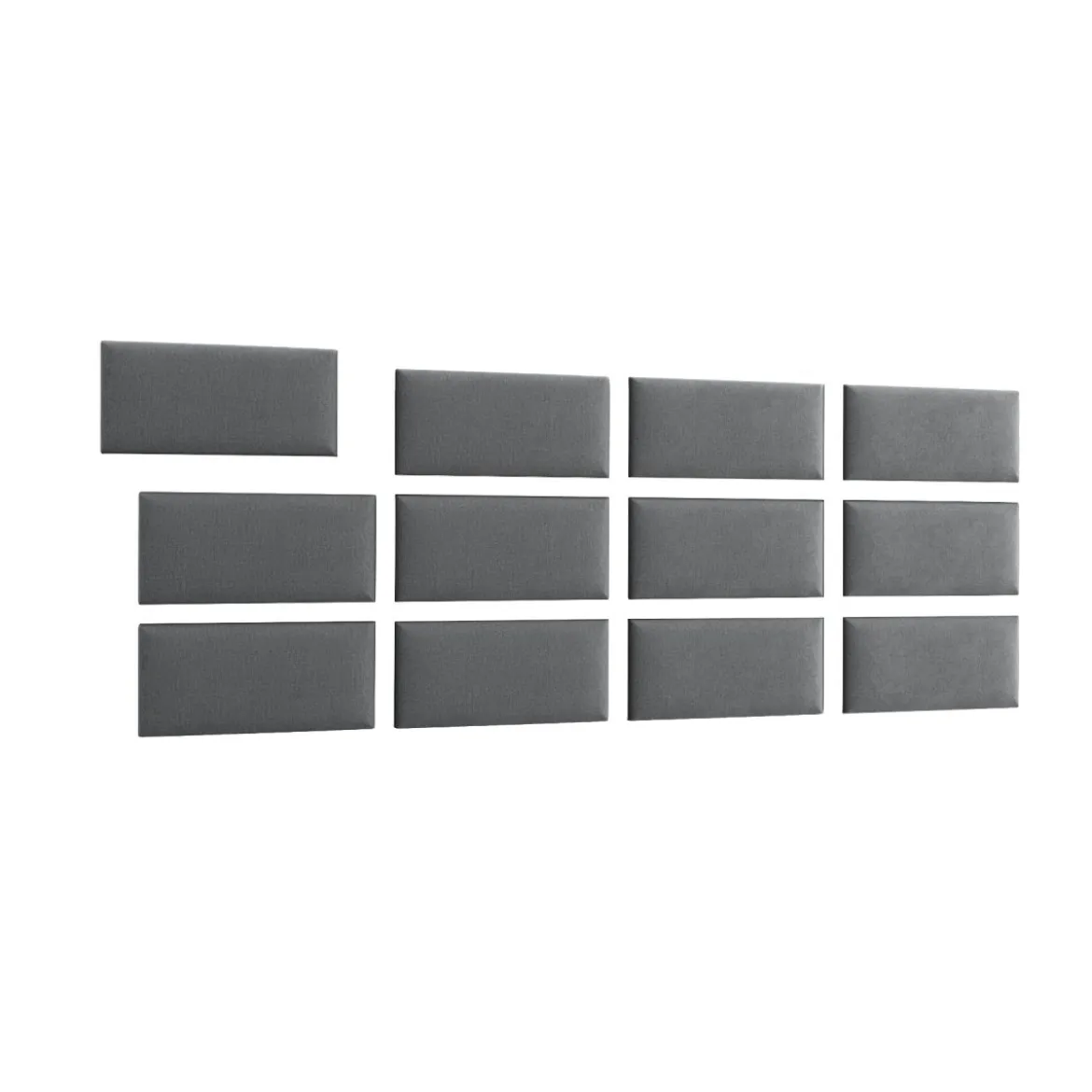 Gepolstertes Wandpaneel - Set Samt 240x90 cm