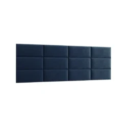 Gepolstertes Wandpaneel - Set Samt 240x90 cm